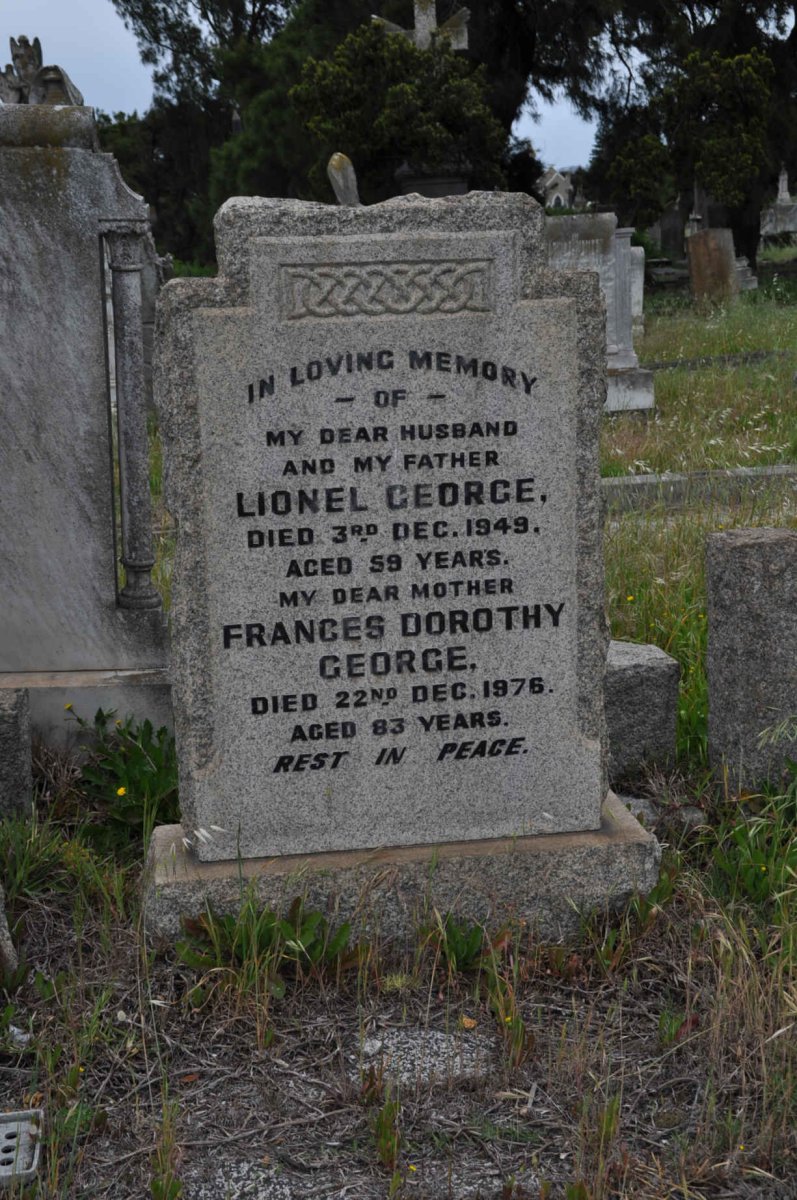 GEORGE Lionel -1949 &amp; Frances Dorothy -1976