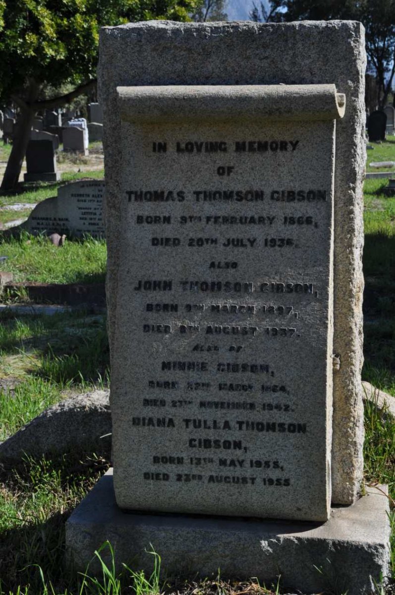 GIBSON Thomas Thomson 1866-1936