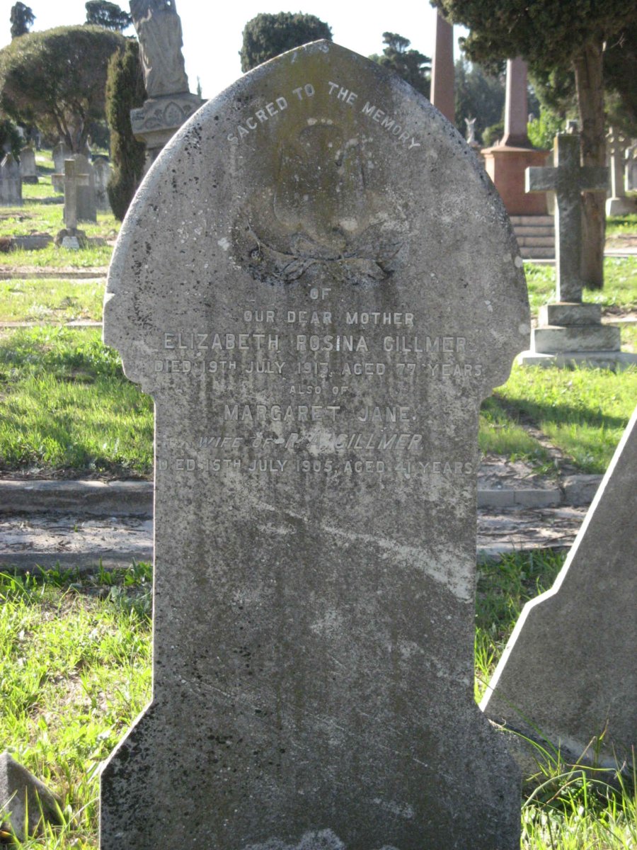 GILLMER Elizabeth Rosina -1913 :: GILLMER Margaret Jane -1905
