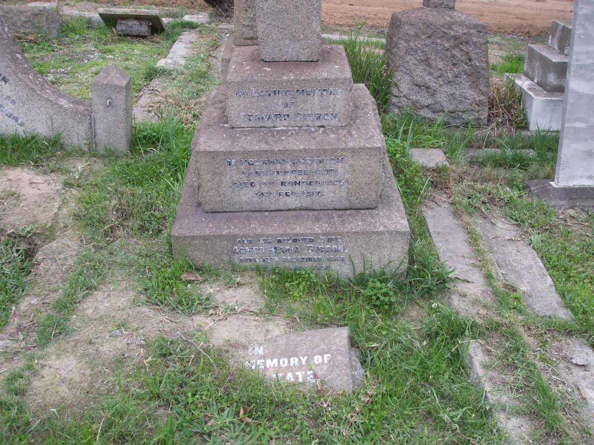 GIBBON Edward  1837-1917 &amp; Agnes Maria 1846-1931