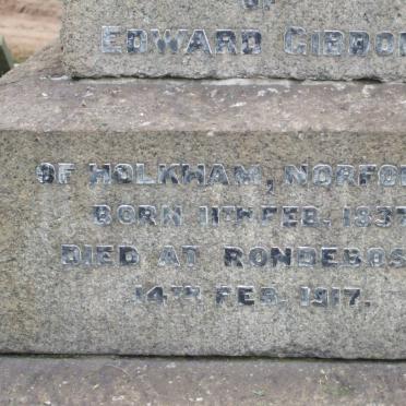 GIBBON Edward 1837-1917 &amp; Agnes Maria 1846-1931