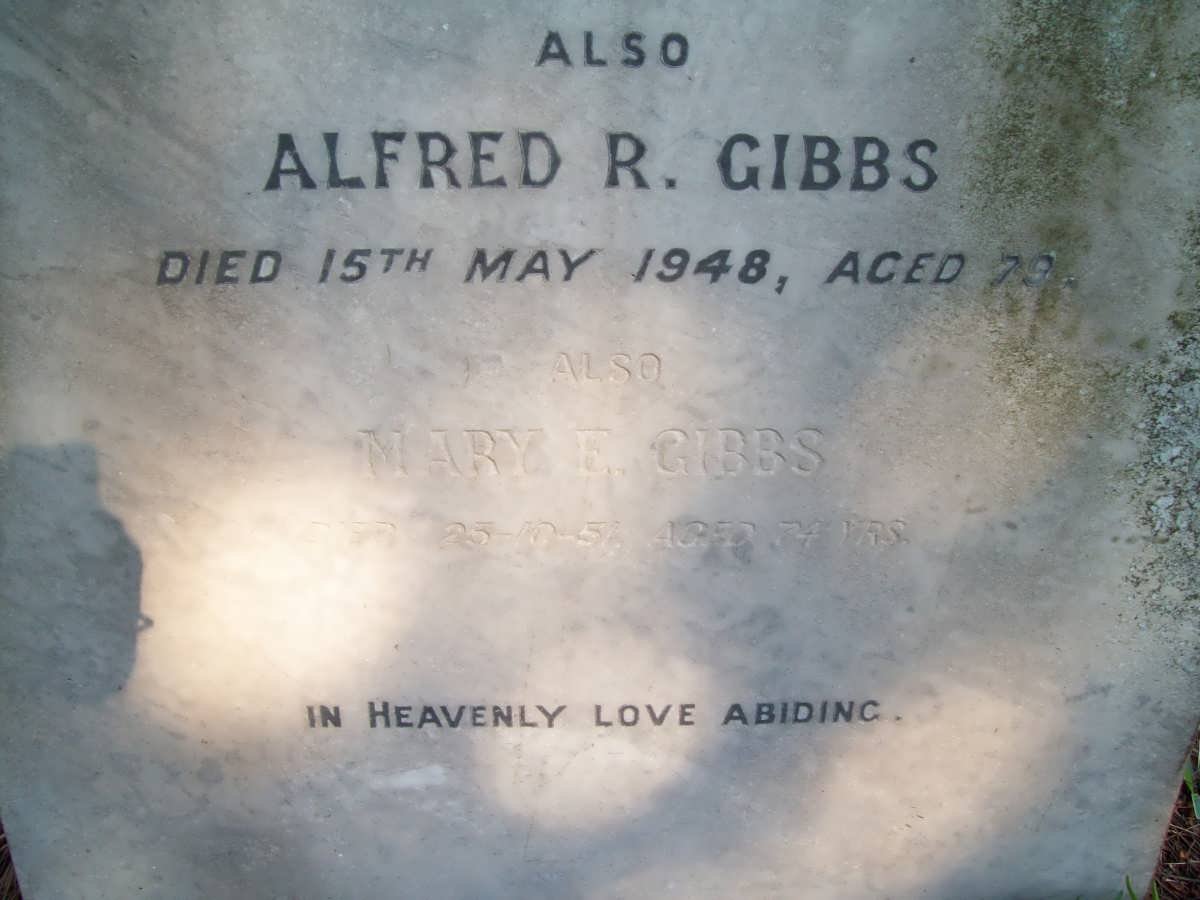 GIBBS Alfred R. -1948 :: GIBBS Mary E. -1951