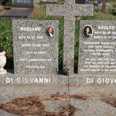 GIOVANNI Rossano, di  1955-2003 :: DI GIOVANNI Adolfo 1947-1997