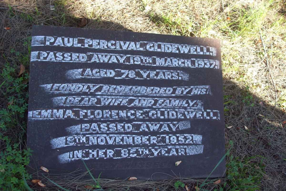 GLIDEWELL Paul Percival -1937 &amp; Emma Florence -1952