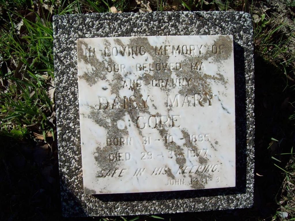 GORE Daisy Mary 1895-1977