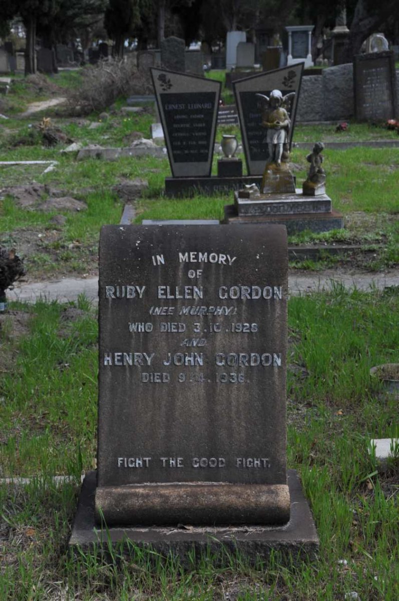 GORDON Henry John -1936 &amp; Ruby Ellen MURPHY -1928