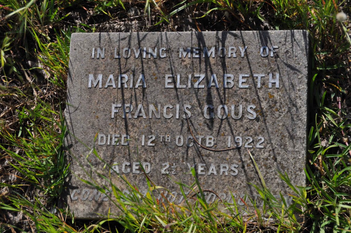 GOUS Maria Elizabeth Francis -1922