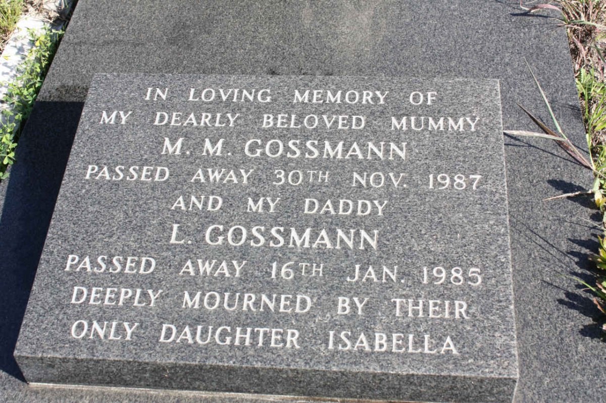GOSMANN L. -1985 &amp; M.M. -1987