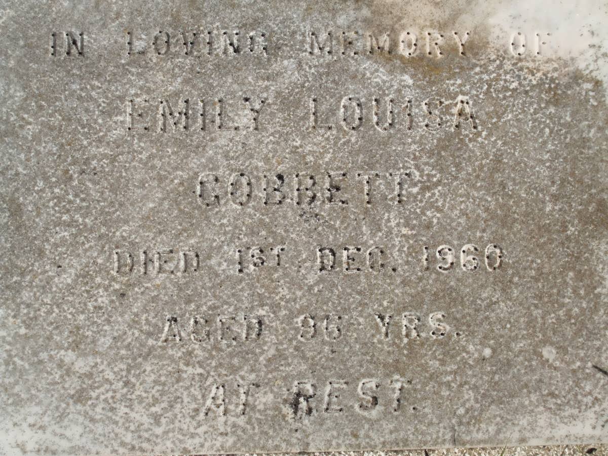 GOBBETT Emily Louisa -1960