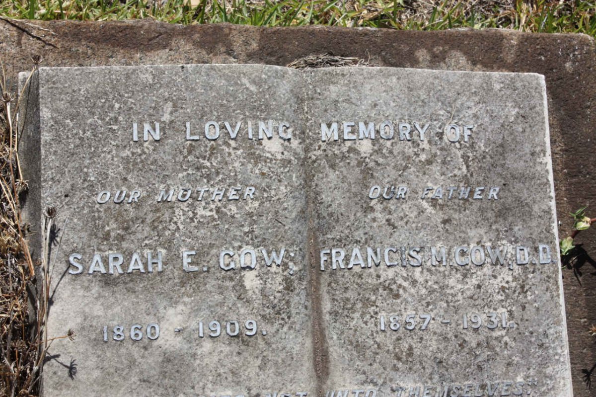 GOW Francis M. 1857-1931 &amp; Sarah E. 1860-1909