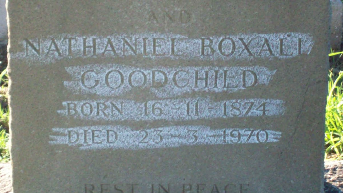 GOODCHILD Nathaniel Boxall 1874-1970