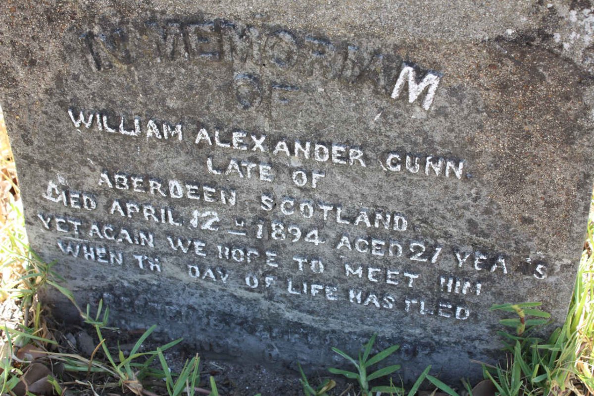 GUNN William Alexander -1894