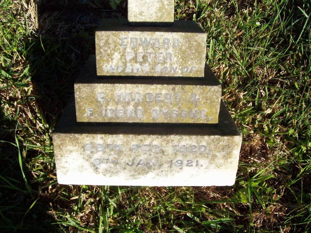 GYSSHE Edward Peter 1920-1921