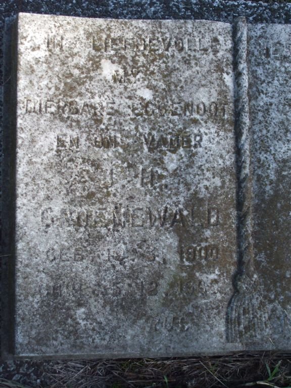 GROENEWALD J.H. 1900-19nn