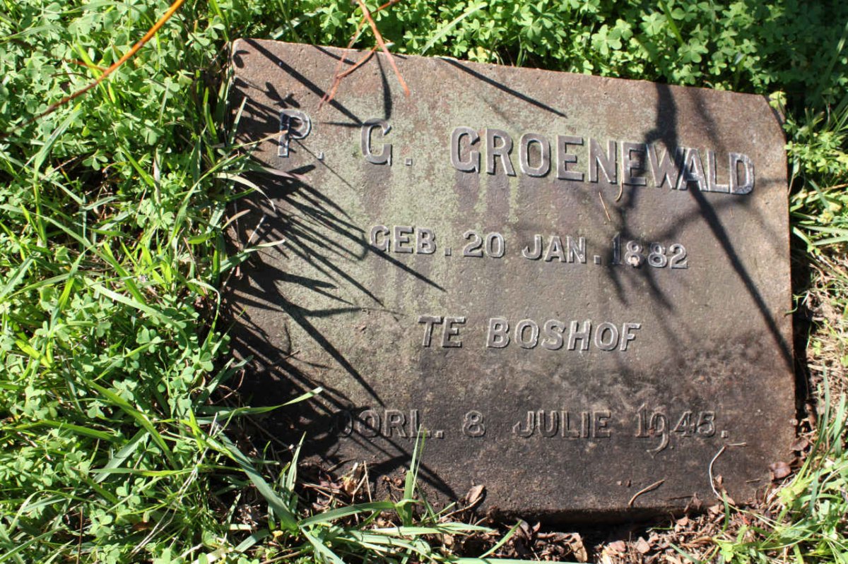 GROENEWALD P.G. 1882-1945
