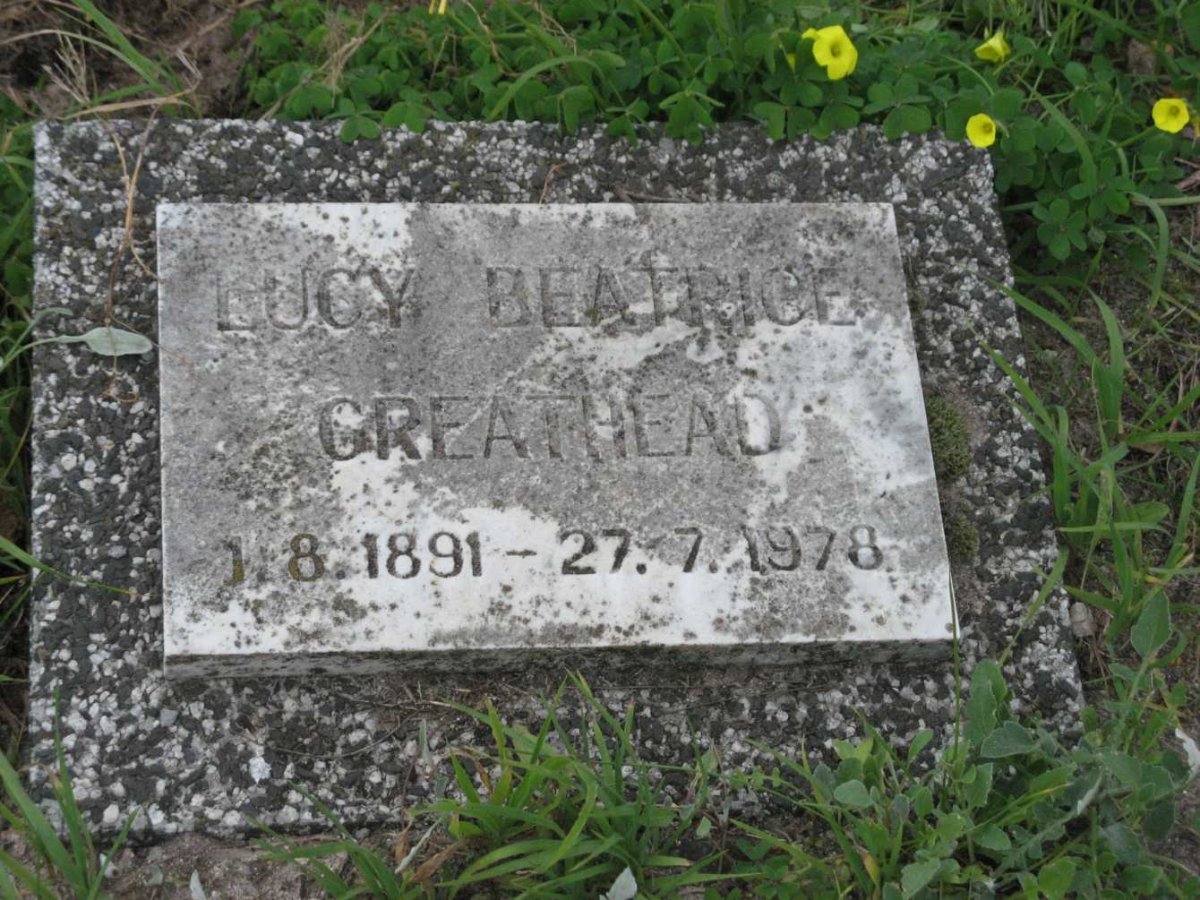 GREATHEAD Lucy Beatrice 1891-1978