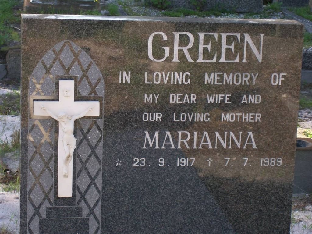 GREEN Marianna 1917-1989
