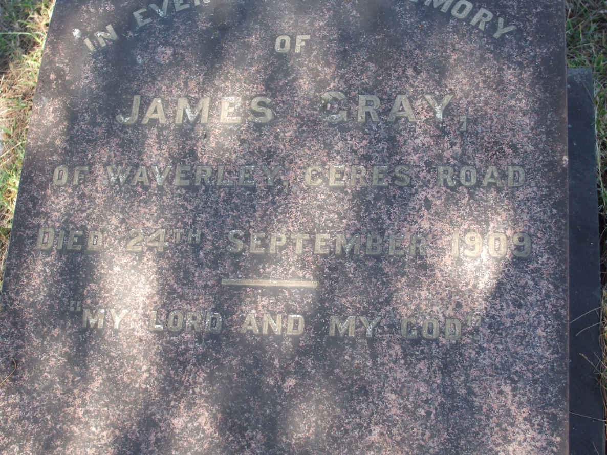 GRAY James  -1909
