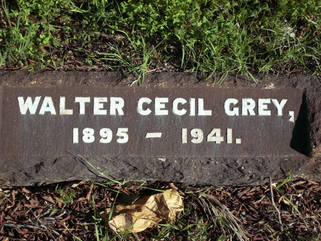 GREY Walter Cecil 1895-1941