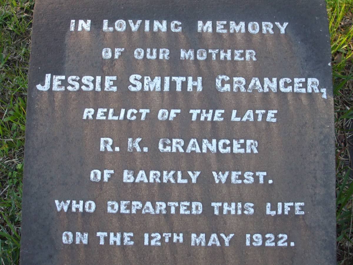 GRANGER Jessie Smith -1922