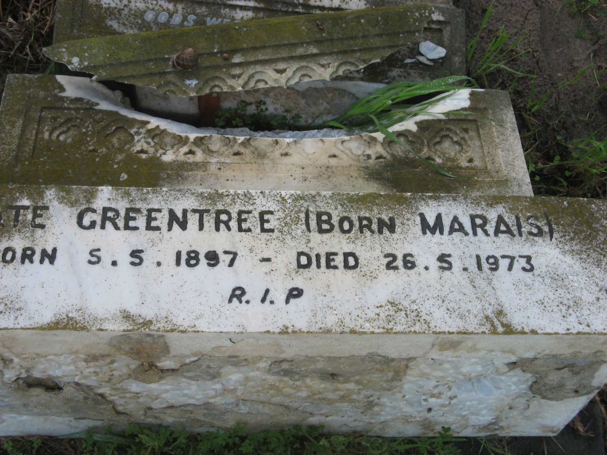 GREENTREE ? nee MARAIS 1897-1973