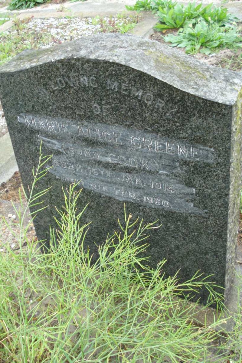 GREENE Marie Alice nee COOK 1914-1960