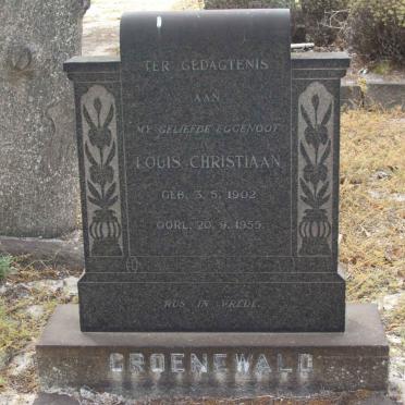 GROENEWALD Louis Christiaan 1902-1955