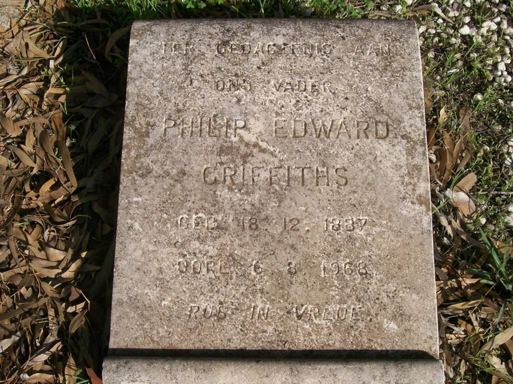 GRIFFITHS Philip Edward 1887-1968