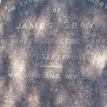 GRAY James  -1909