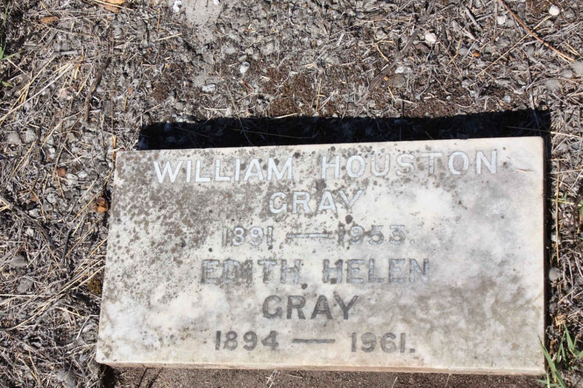 GRAY William Houston 1891-1953 &amp; Edith Helen 1894-1961