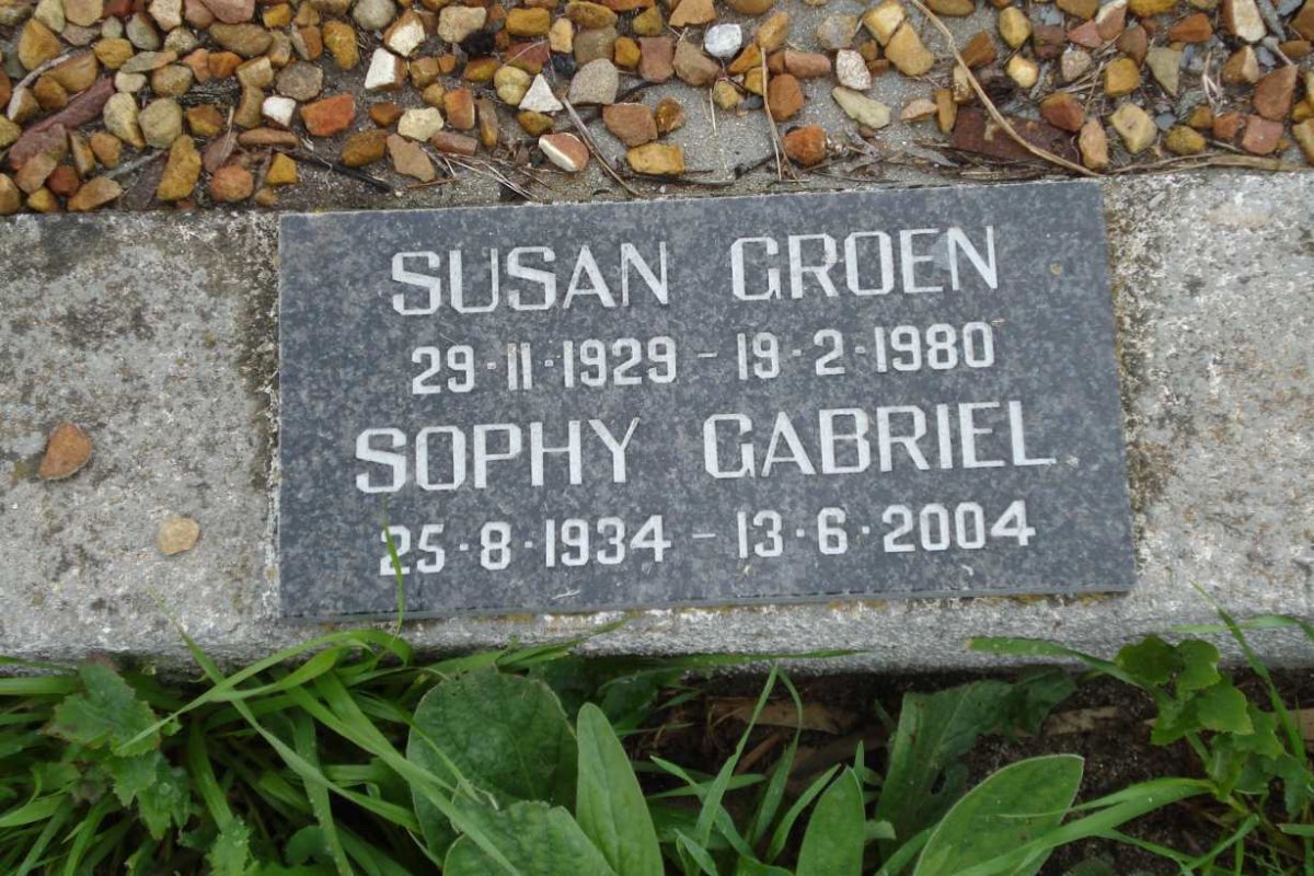 GROEN Susan 1929-1980 :: GABRIEL Sophy 1934-2004