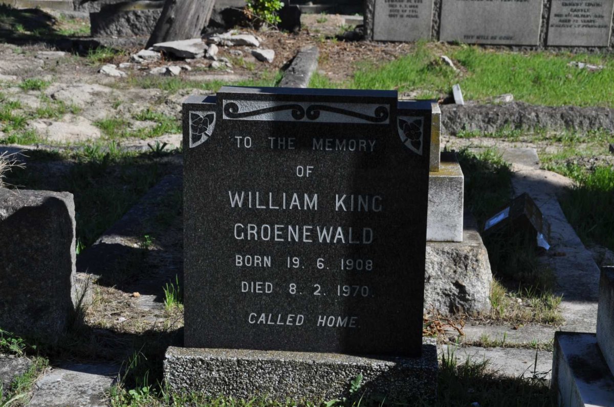 GROENEWALD William King 1908-1970