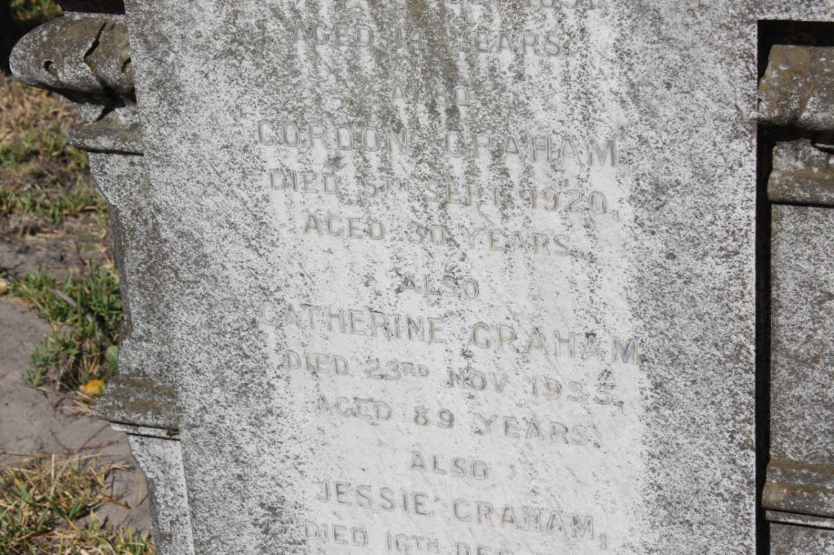 GRAHAM Gordon -1920 :: GRAHAM Catherine -1935