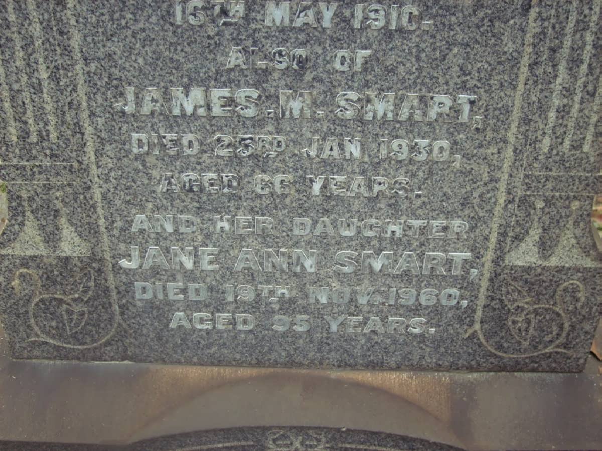 SMART James M. -1930 :: SMART Jane Ann -1960