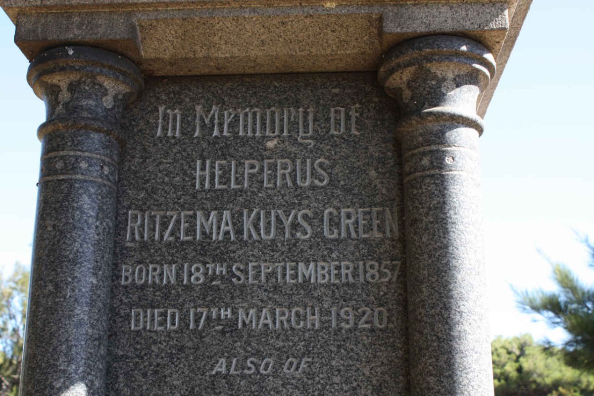 GREEN Helperus Ritzema Kuys 1857-1920