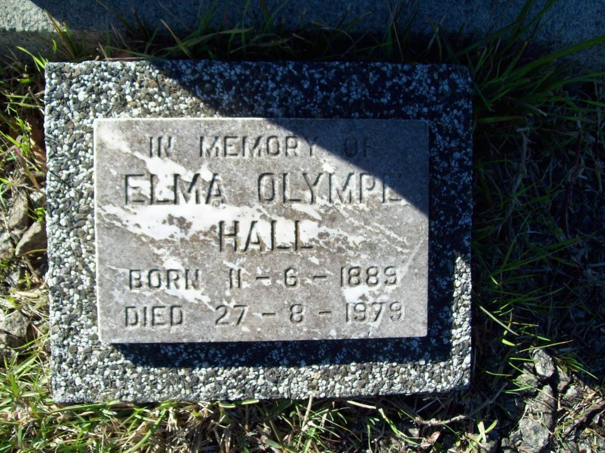 HALL Elma Olympe 1889-1979