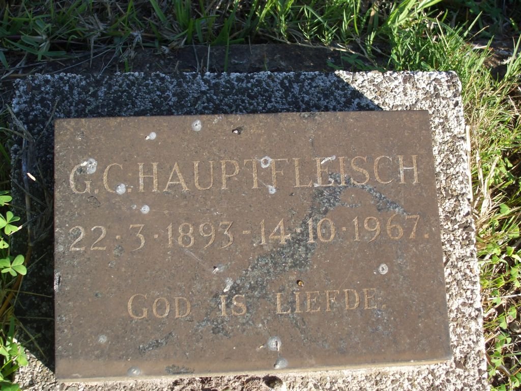 HAUPTFLEISCH G.C. 1893-1967