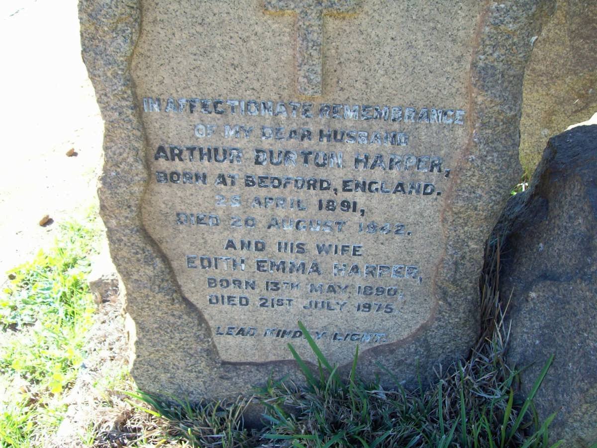 HARPER Arthur Durton 1891-1941 &amp; Edith Emma 1890-1975