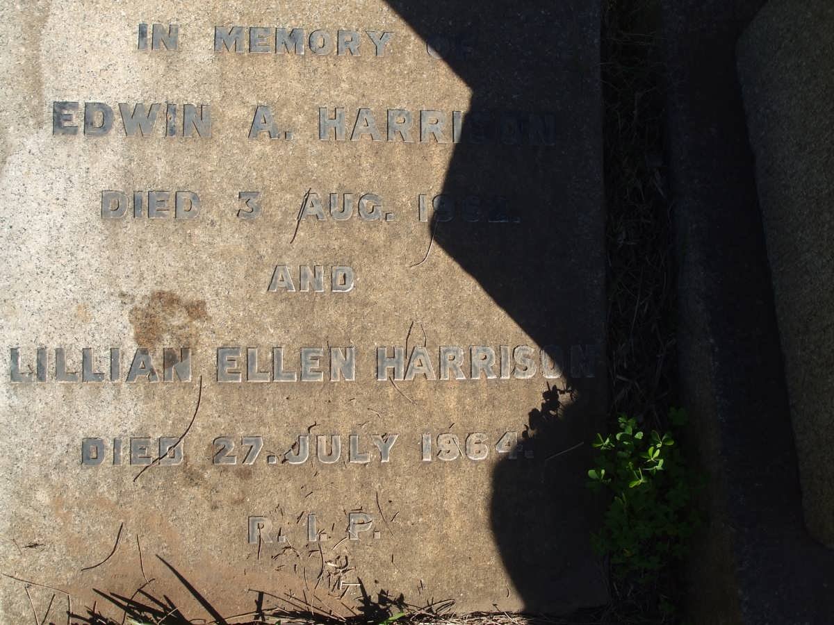 HARRISON Edwin A. -1962 &amp; Lillian Ellen -1964