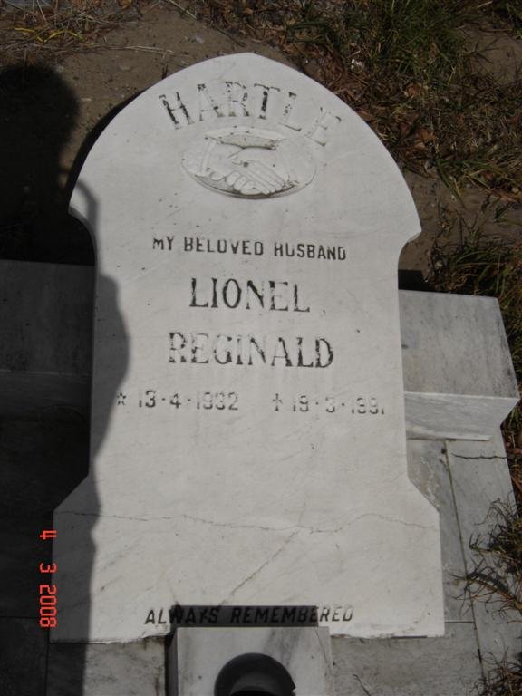 HARTLE Lionel Reginald 1932-1991