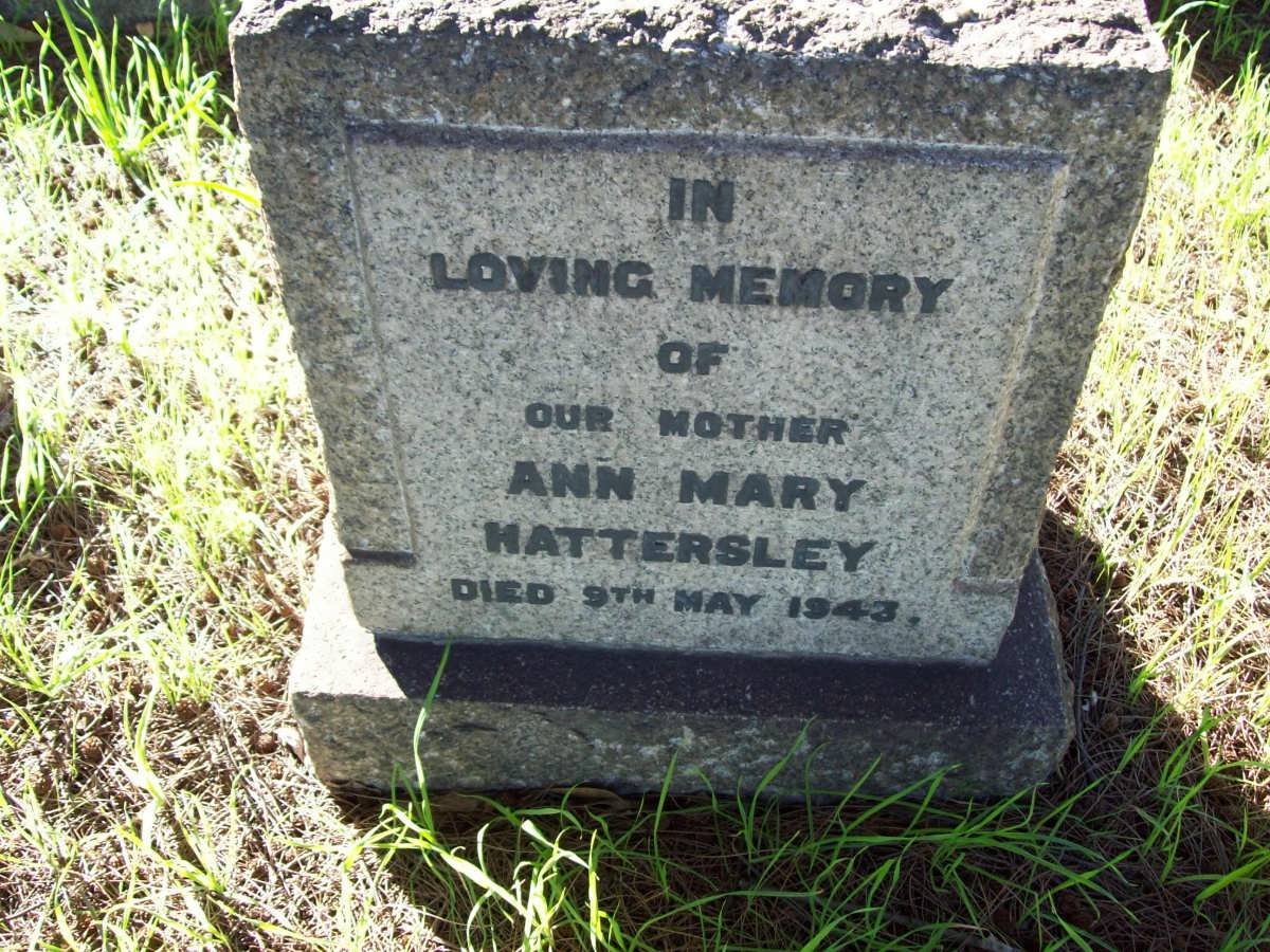 HATTERSLEY Ann Mary -1943