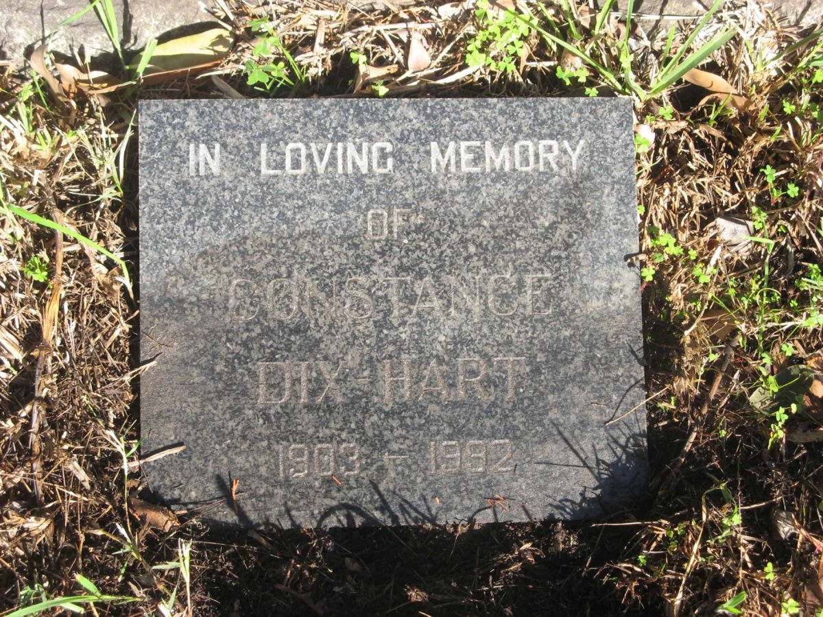 HART Constance, DIX 1903-1992