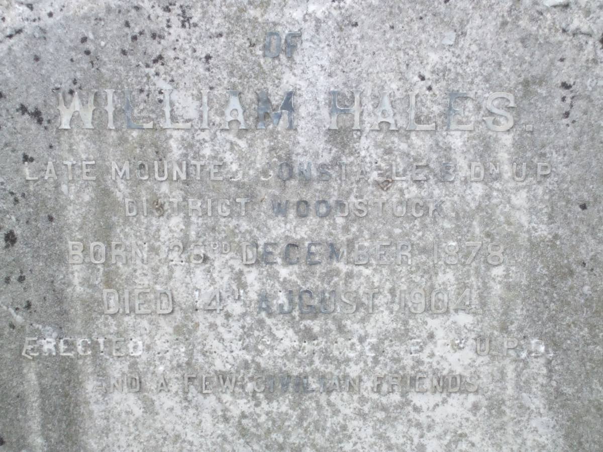 HALES William 1878-1904