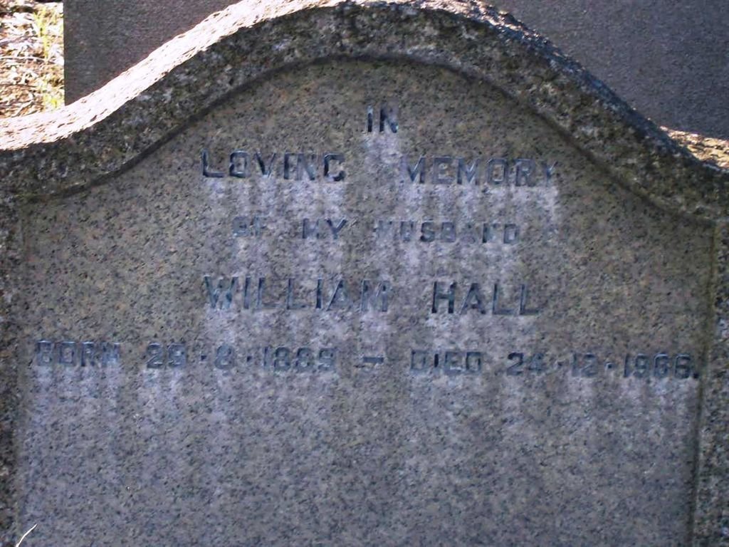 HALL William 1885-1956