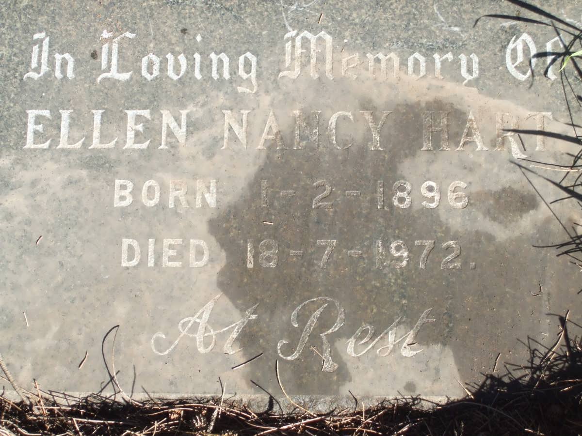 HART Ellen Nancy 1896-1972