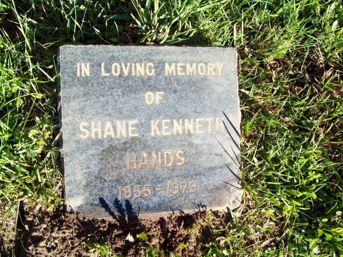 HANDS Shane Kenneth 1955-1979