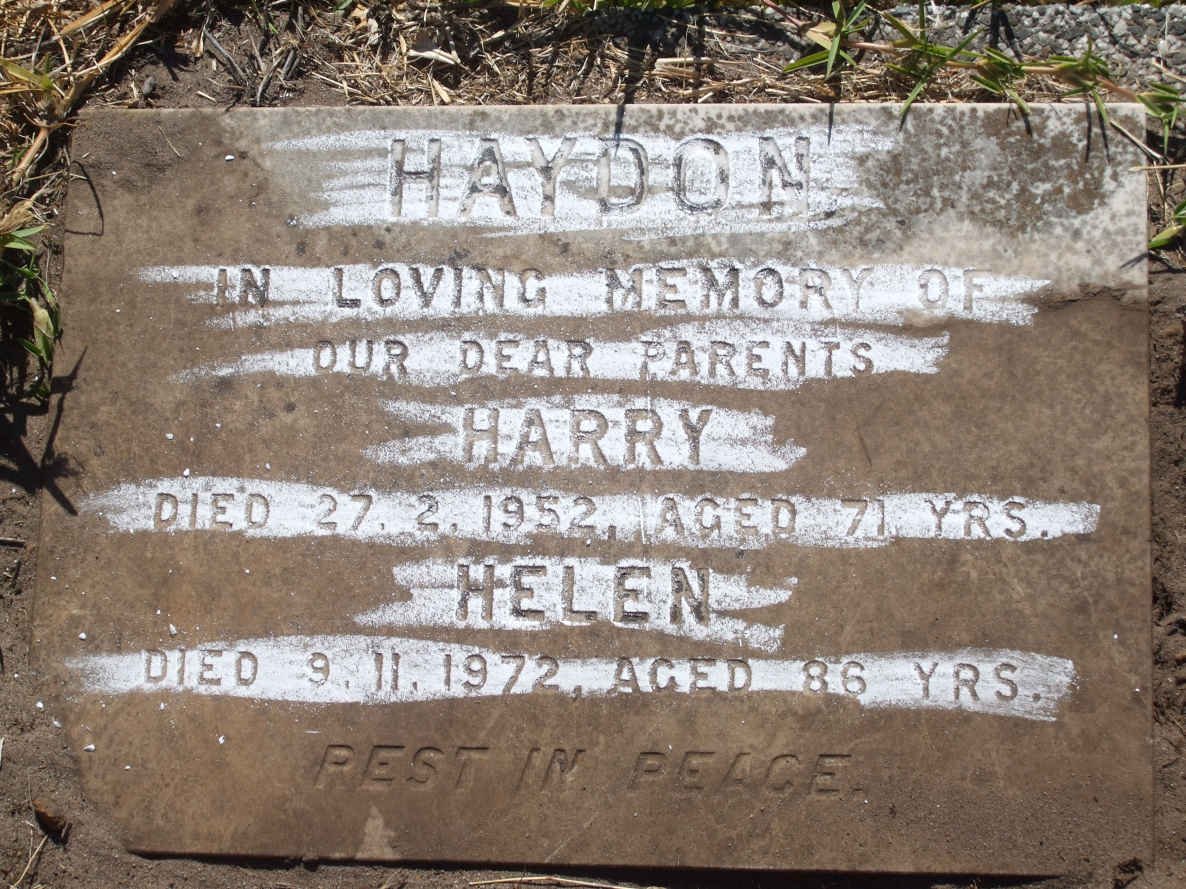 HAYDON Harry -1952 &amp; Helen -1972
