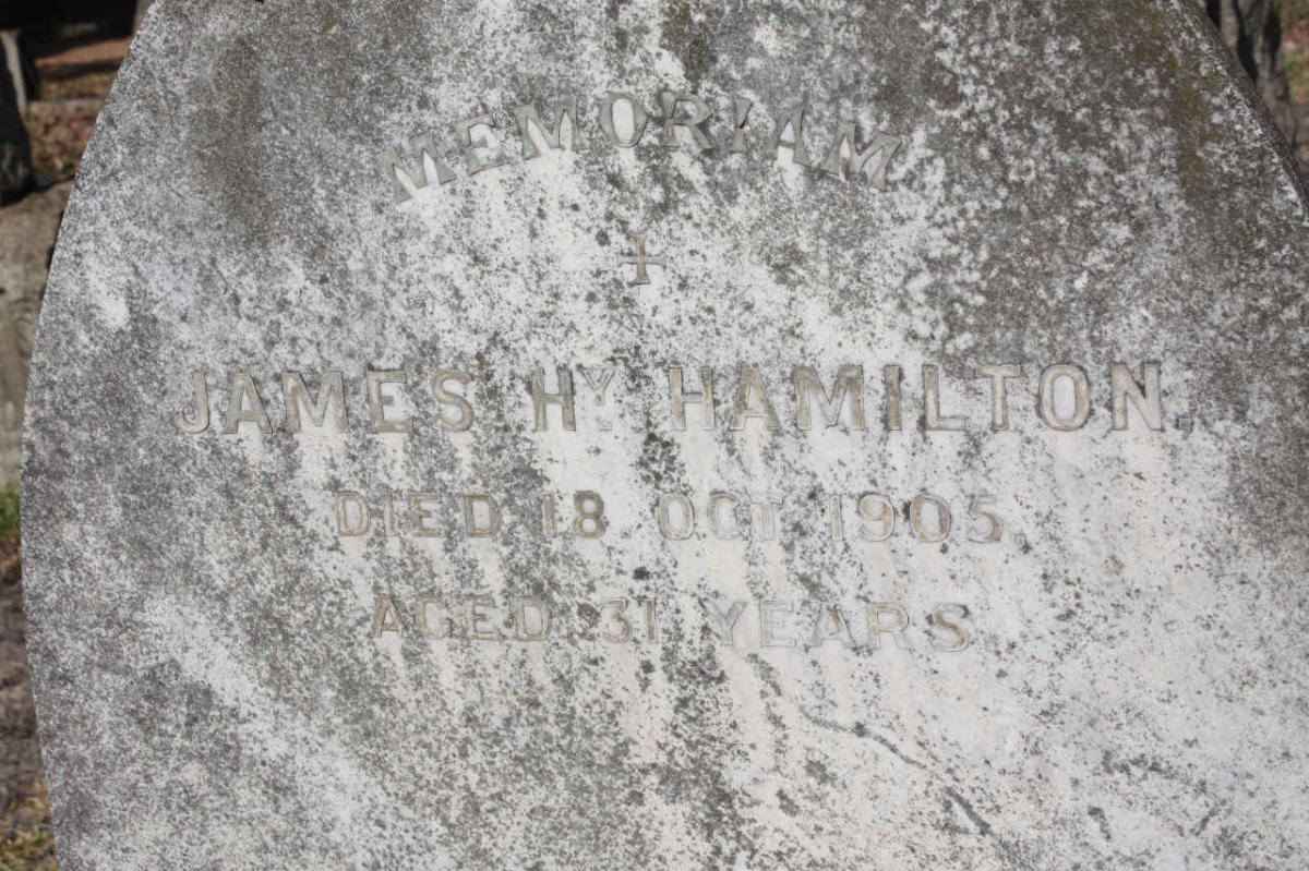 HAMILTON James H. -1905