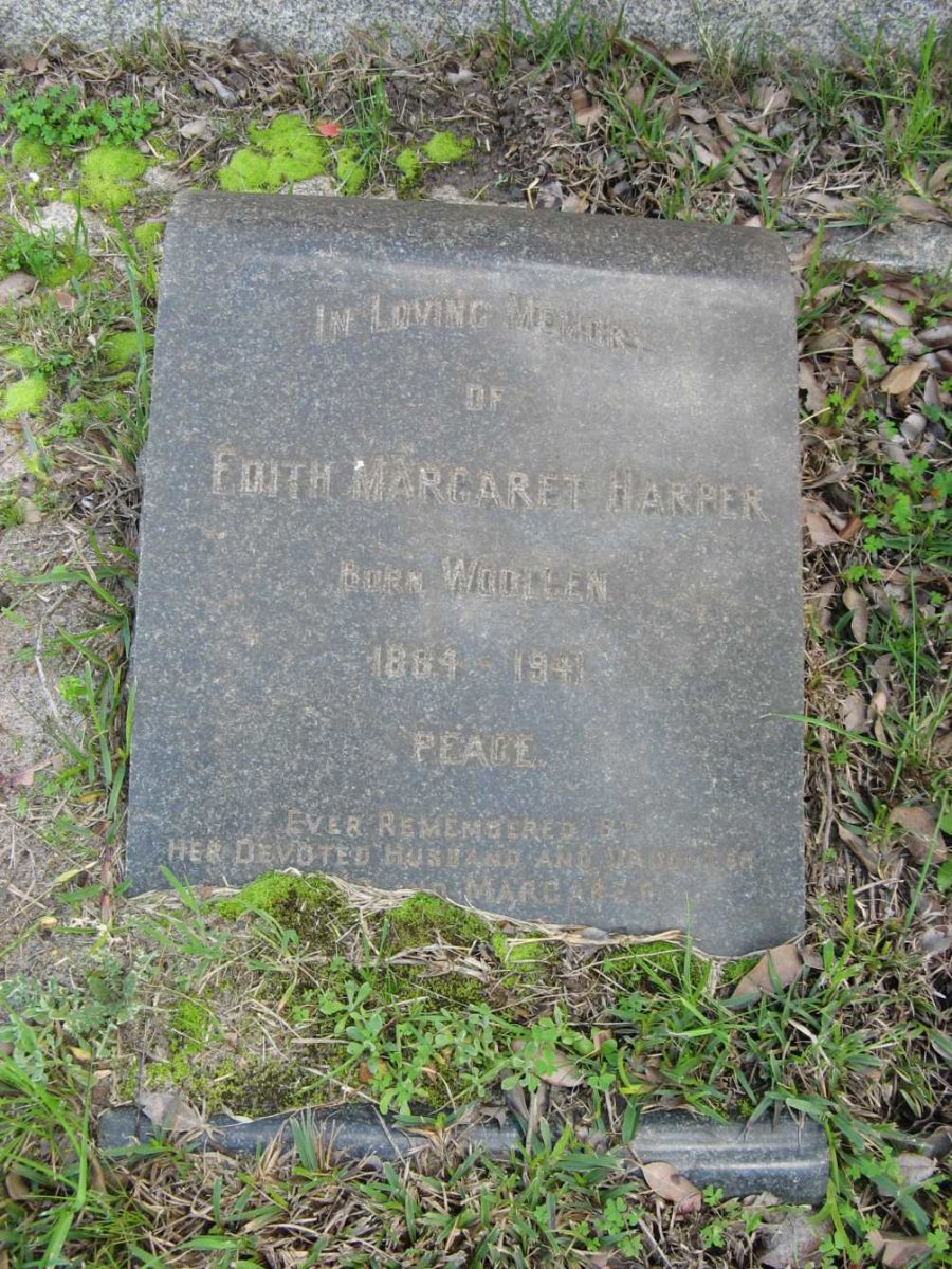 HARPER Edith Margaret nee WOOLLEN 1884-1941
