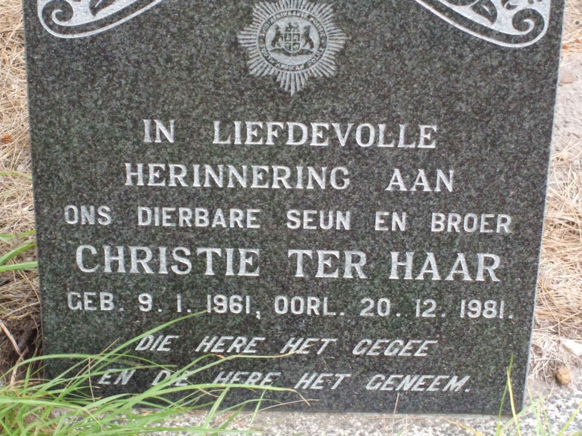 HAAR Christie, Ter 1961-1981